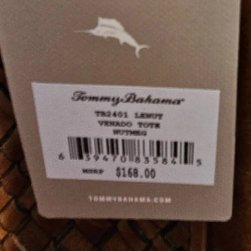 Tommy Bahama Brown Leather Shoulder Bag - Picture 10 of 14